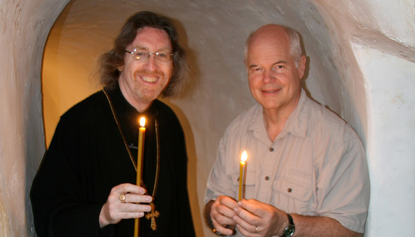 Father John McGuckin and Norris J. Chumley